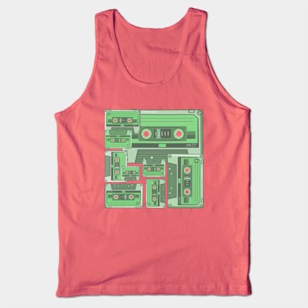 CASSETTES Tank Top by MAYRAREINART